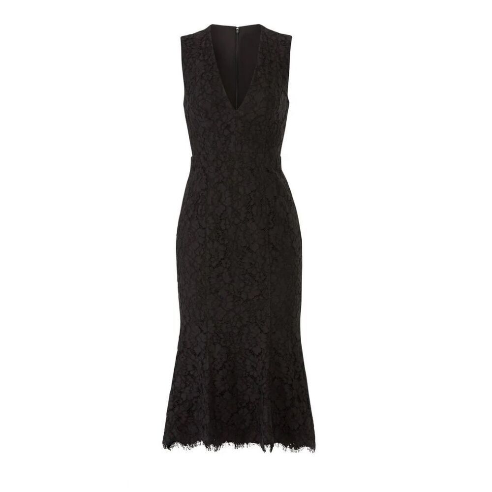 Fame & Partners The Bianca Dress Size 0 Black Midi MSRP: $299